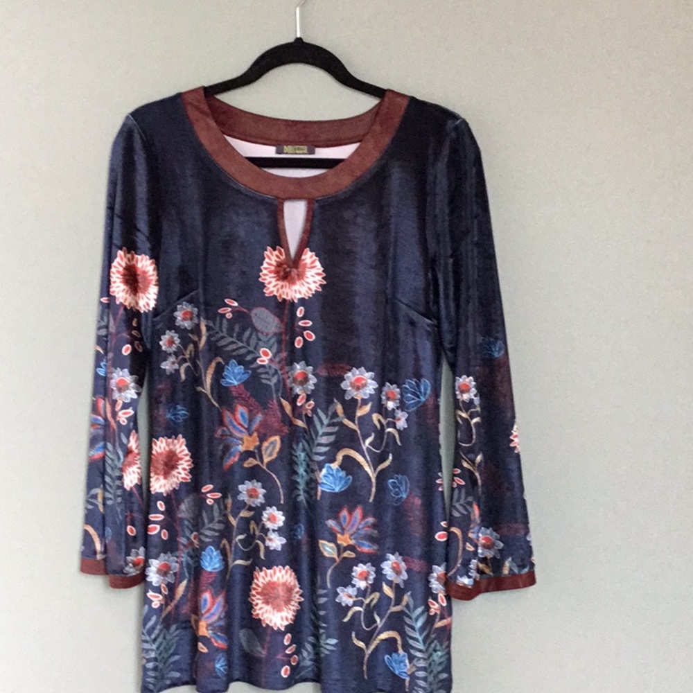 Dolcezza Soft Shimmery Velvety tunic